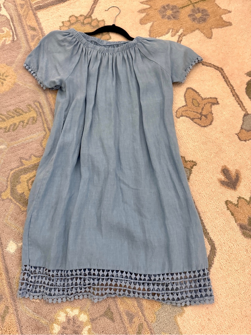 Navy Bleu short dress in light blue
